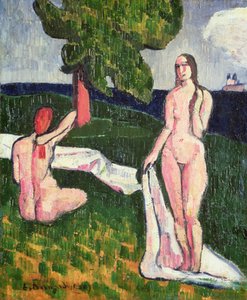 To badende under et træ, 1889